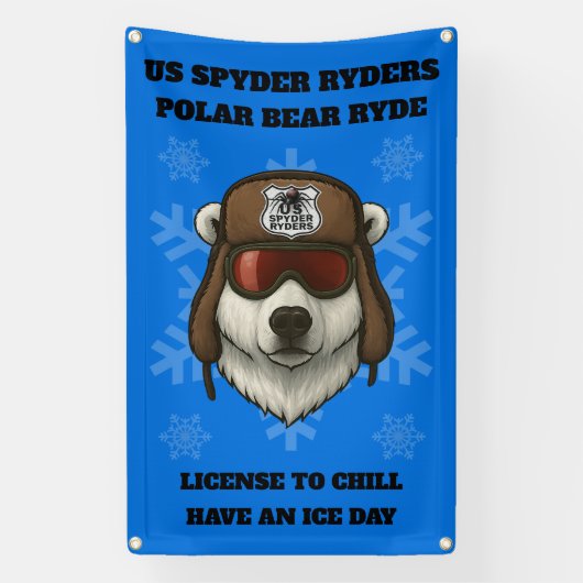 US SPYDER RYDERS - Polar Bear Ryde Banner4 Banner (Vertikal)
