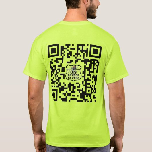 US Spyder Ryders - QR Code 2S T-Shirt (Rückseite)