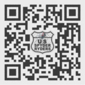 US Spyder Ryders - QR-Code-Vinyl-Aufkleber Aufkleber (Vorderseite)