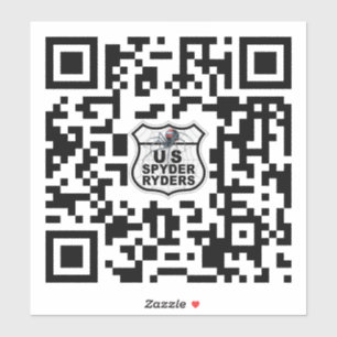 US Spyder Ryders - QR-Code-Vinyl-Aufkleber Aufkleber