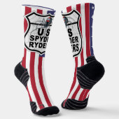 US Spyder Ryders - Socken Logo US-Flagge (Gewinkelt)