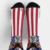 US Spyder Ryders - Socken RWB Logo Flagge (Oben)