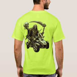 US Spyder Ryders - Totenkopf Skelett Spyder Rücken T-Shirt