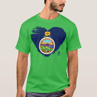 US-Staat Ich liebe Kansas Kansas-Flagge TShirt