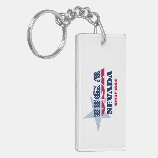 US-Staat Nevada Monogram Acrylic Schlüsselanhänger (Vorderseite links)