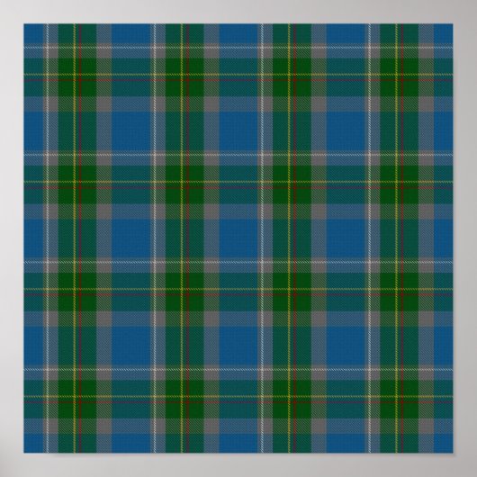 US-Staat Tartan - Connecticut - Digitaler Download Poster (Vorne)