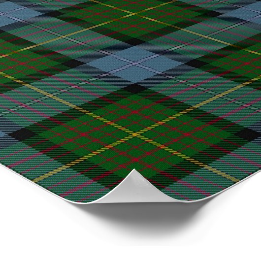 US-Staat Tartan - Kalifornien - Digitaler Download Poster (Ecke)