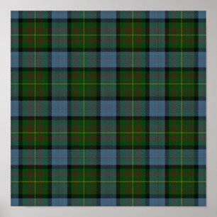US-Staat Tartan - Kalifornien - Digitaler Download Poster
