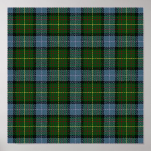 US-Staat Tartan - Kalifornien - Digitaler Download Poster (Vorne)