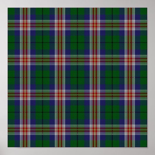 US-Staat Tartan - Kentucky - Digitaler Download Poster (Vorne)