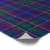 US-Staat Tartan - Massachusetts - Digitaler Downlo Poster (Ecke)