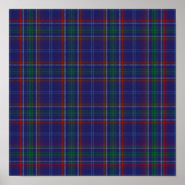 US-Staat Tartan - Massachusetts - Digitaler Downlo Poster