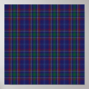 US-Staat Tartan - Massachusetts - Digitaler Downlo Poster