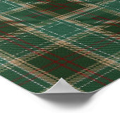 US-Staat Tartan - Michigan - Digitaler Download Poster (Ecke)