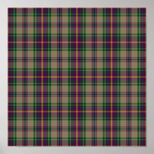 US-Staat Tartan - Oregon - Digitaler Download Poster (Vorne)