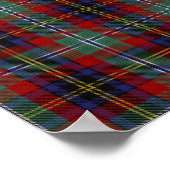 US-Staat Tartan - SD Black Hills - Digitaler Downl Poster (Ecke)
