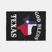US-Staat Texas Flag Texan God Bless Texas Fleecedecke (Vorderseite (Horizontal))