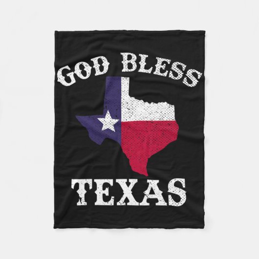US-Staat Texas Flag Texan God Bless Texas Fleecedecke (Vorderseite)