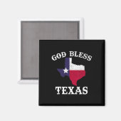 US-Staat Texas Flag Texan God Bless Texas Magnet (Vorderseite/Rückseite)