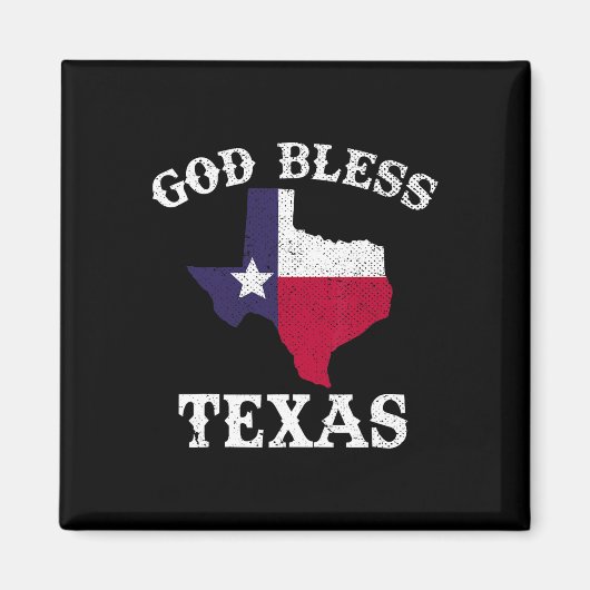US-Staat Texas Flag Texan God Bless Texas Magnet (Vorne)