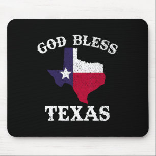 US-Staat Texas Flag Texan God Bless Texas Mousepad