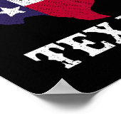 US-Staat Texas Flag Texan God Bless Texas Poster (Ecke)