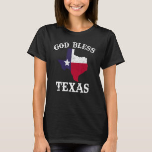 US-Staat Texas Flag Texan God Bless Texas T-Shirt