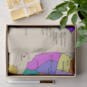 US-Staaten kartieren Gewebepapier Seidenpapier (Geschenk)