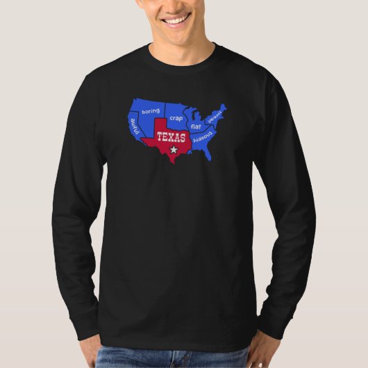 US-Staaten Texas Design für stolze Texaner T-Shirt (Vorderseite)