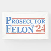 US-Staatsanwalt Vs Felon American Election 2024 T Banner (Horizontal)
