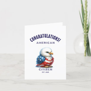 US-Staatsbürgerschaft Gratulation Amerikanische Ka Dankeskarte