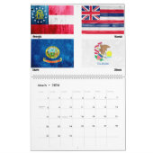US-Staatsflagge Kalender (Mär 2026)