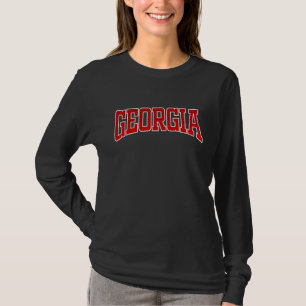 US Stadt Georgia Retro Amerikanisches Hex Muster D T-Shirt