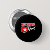 Us Städte Buckeye Mädchen Ohio Zuhause Herz Staat Button (Vorne & Hinten)