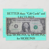 US-Star-Note Mitteilungskarte (Vorne/Hinten)