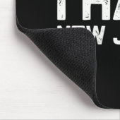 Us State Souvenir I Hate New Jersey V-neck Mousepad (Ecke)