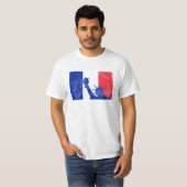 US stehen mit Frankreich T-Shirt (Vorne ganz)