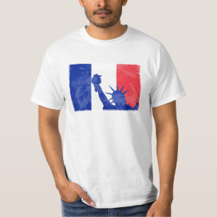 US stehen mit Frankreich T-Shirt