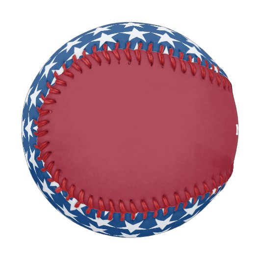 US-Sternsterne personalisiert Baseball (Vorderseite Links)