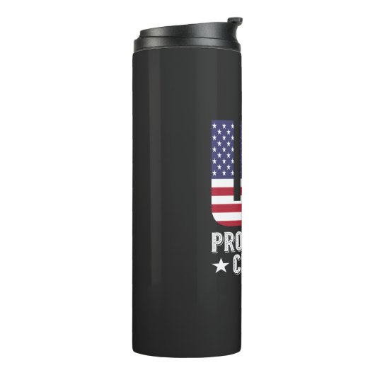 US-Stolz als neuer Bürger, Geschenke für amerikani Thermosbecher (Nach links gedreht)