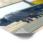 US-STRATEGISCHES BOMBERFLUGZEUG "MONTAGE" POSTER (Ecke)