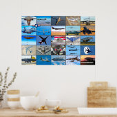 US-STRATEGISCHES BOMBERFLUGZEUG "MONTAGE" POSTER (Küche)
