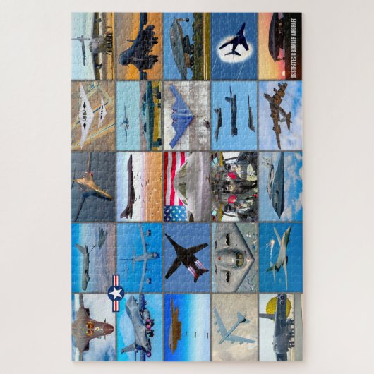 US-STRATEGISCHES BOMBERFLUGZEUG "MONTAGE" PUZZLE (Vertikal)