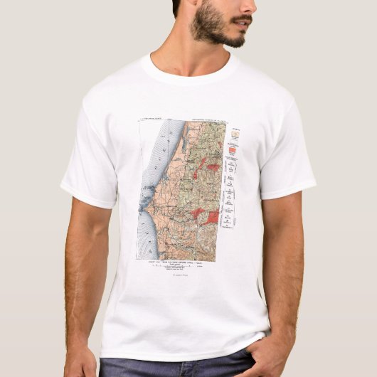 US-Studien-Karte T-Shirt (Vorderseite)