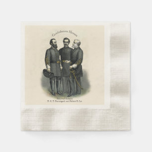 🎄 ✨ US-Südgenerals Zivile Kriegshelden Serviette