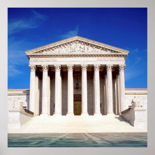 US Supreme Court Gebäude, Washington DC, USA Poster