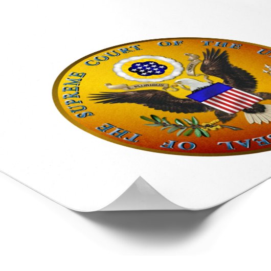 US supreme Court Poster (Ecke)