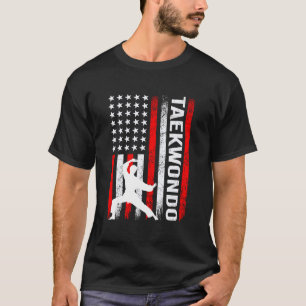 US-Taekwondo-USA-Flagge Kampfsportart Sport F T-Shirt