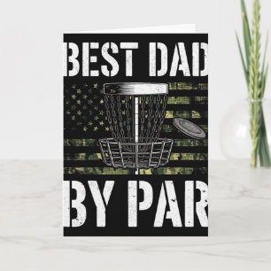 Us-Tarnflagge Bester Vater By Par Disc Golf Golfe Karte