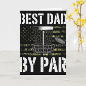 Us-Tarnflagge Bester Vater By Par Disc Golf Golfe Karte (Gelbe Blume)